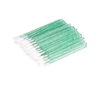 Nvzi - 100 pinceles de cristal para labios, maquillaje, lápiz labial, brillo labial, sombra de ojos, aplicador, kits de herramientas de belleza (verde)