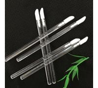 Nvzi - 100 pinceles de cristal para labios, maquillaje, lápiz labial, brillo labial, sombra de ojos, aplicador, kits de herramientas de belleza (transparentes)