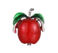 Nvzi 2 broches para mujeres frutas y flores broche de solapa de esmalte cereza arándano fresa gota aceite broche C11