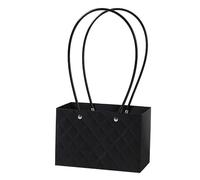 Nvzi 5 bolsas de regalo de flores para el día de la madre, bolsa de papel portátil con asa, cajas de flores impermeables para arreglos, bolsa de regalo de floristería, 4.5 x 3.9 x 4.7 pulgadas (color
