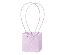 Nvzi 5 bolsas de regalo de flores para el día de la madre, bolsa de papel portátil con asa, cajas de flores impermeables para arreglos, bolsa de regalo de floristería, 4.5 x 4.1 x 4.7 pulgadas