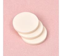 Nvzi 6 esponjas de maquillaje redondas, imprimación facial de belleza compacta, esponja de repuesto para base cosmética impecable, sensible y todo tipo de piel, color blanco (55 mm)