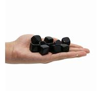 Nvzi Cristal de Obsidiana Negra Pulida y Cuadrada, Cristales y Piedras Curativas de Cuarzo a Granel para Wicca, Reiki, Energía Curativa, Piedras de Chakra, Suministros de Brujería (10 Piezas)
