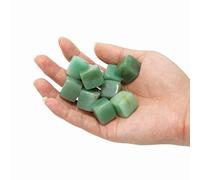 Nvzi Cristales cuadrados de aventurina verde natural pulida, cristales y piedras curativas de cuarzo a granel para Wicca, Reiki, energía curativa, piedras de chakra, suministros de brujería(10 piezas)