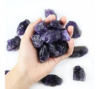 Nvzi Cristales de amatista,lote de cristales en bruto,piedras preciosas y rocas cristalinas,piedras pulidas y lotes de cristales,colección de rocas,piedras de chakra,cristales curativos(1 libra)