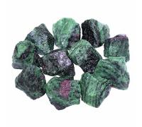 Nvzi Cristales de zoisita de rubí crudo a granel, piedras preciosas y cristales reales, rocas y minerales, cristales curativos, cristales de cuarzo y piedras curativas, Cuarzos Originales De Energia Y
