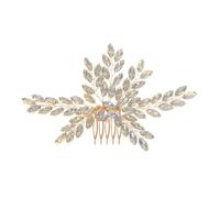 Nvzi Horquillas para el pelo con flores para novia, perlas de cristal, tocado, accesorios para el cabello de boda, joyería con diamantes de imitación para novias, damas de honor, mujeres y niñas