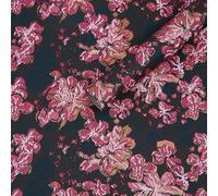 Nvzi impresión, estampado en caliente, papel de embalaje en relieve, ramo de flores, flores de papel floral, 58 x 52 cm (color rosa negra)