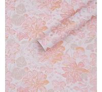 Nvzi impresión, estampado en caliente, papel de embalaje en relieve, ramo de flores, flores de papel floral, 58 x 52 cm (rosa claro)