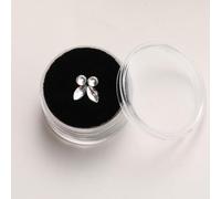 Nvzi Joyería de cristal del tesoro de dientes de varias formas y colores de joyería de dientes, juego de decoración de dientes acrílicos (blanco)