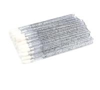 Nvzi - Juego de 200 pinceles de cristal para labios, maquillaje, lápiz labial, brillo labial, sombra de ojos, aplicador, kit de herramientas de belleza (negro)