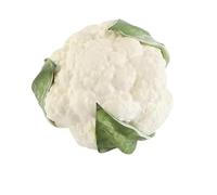 Nvzi Juego de verduras artificiales realistas de espuma decorativas realistas para el hogar, cocina, juego de decoración para fotos (coliflor, 2 piezas)