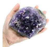 Nvzi Piedra de cristal de amatista, piedra de amatista real, cristales morados naturales y piedras curativas, geoda de racimo de cristal de amátesis, piedra amatista natural, Cuarzos originales de