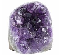 Nvzi Piedra de cristal de amatista, piedra de amatista real, geoda de racimo de cristal de amátesis, cristales morados y piedras curativas, 0.6 Pound