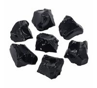 Nvzi Piedra de obsidiana negra cruda a granel, piedras preciosas y cristales reales, rocas y minerales, cristales curativos, cristales de cuarzo y piedras curativas, Cuarzos Originales De Energia Y