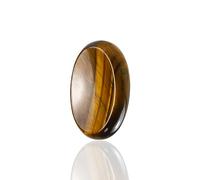 Nvzi Piedra de preocupación Ojo de Tigre para niños, Cristales de Chakra y Piedras de Sanación, Piedra Ovalada para la Palma, Piedra del Pulgar, Cristales para Principiantes (1 pieza)