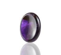 Nvzi Piedras de Preocupación de Cristal de Amatista para Niños, Cristales de Chakra y Piedras de Curación, Piedra de Palma Ovalada, Cristales para Principiantes，Accesorios para Meditación (1PCS)