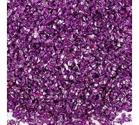 Nvzi Piedras trituradas de cristal de colores irregulares de 100 g, materiales de decoración de uñas, grava brillante para diseño de manicura, morado-01