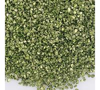 Nvzi Piedras trituradas de cristal de colores irregulares de 100 g, materiales de decoración de uñas, grava brillante para diseño de manicura, verde oliva