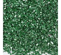 Nvzi Piedras trituradas de cristal de colores irregulares de 100 g, materiales de decoración de uñas, grava brillante para diseño de manicura, verde-01