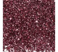 Nvzi Piedras trituradas de cristal de colores irregulares de 100 g, materiales de decoración de uñas, grava brillante para diseño de manicura, rojo vino profundo