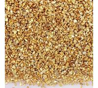 Nvzi Piedras trituradas de cristal de colores irregulares de 100 g, materiales de decoración de uñas, grava brillante para diseño de manicura, amarillo-01