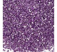 Nvzi Piedras trituradas de cristal de colores irregulares de 100 g, materiales de decoración de uñas, grava brillante para diseño de manicura, morado oscuro