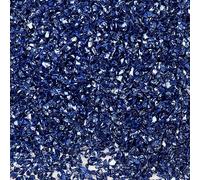 Nvzi Piedras trituradas de cristal de colores irregulares de 100 g, materiales de decoración de uñas, grava brillante para diseño de manicura, azul oscuro