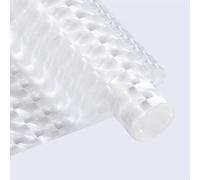 Nvzi regalos, flores, papel de embalaje de caja de regalo, papel de embalaje de ojo de gato ilusión tridimensional de cubitos de hielo, papel de embalaje de flores impermeable (blanco)