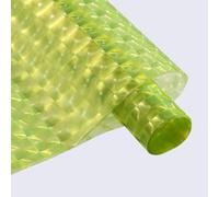 Nvzi regalos, flores, papel de embalaje de caja de regalo, papel de embalaje de ojo de gato ilusión tridimensional de cubitos de hielo, papel de embalaje de flores impermeable (verde)