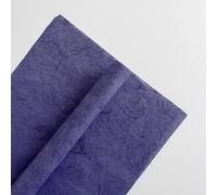 Nvzi regalos, flores, papel de embalaje de caja de regalo, papel de fibra de cáñamo rasgado a mano, papel de embalaje de flores (morado oscuro)