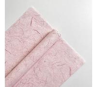 Nvzi regalos, flores, papel de embalaje de caja de regalo, papel de fibra de cáñamo rasgado a mano, papel de embalaje de flores (rosa claro)
