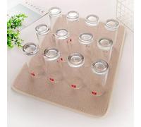 Nvzi Tapete de secado de platos caqui, tapete de secado de platos de 12 x 15.75 pulgadas, tapete de secado de piedra para encimera de cocina, tapete seco para platos, 1 alfombrilla de secado de platos