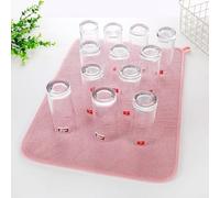 Nvzi Tapete de secado de platos rosa, tapete de secado de platos de 18 x 23.62 pulgadas, tapete de secado de piedra para encimera de cocina, tapete seco para platos, 1 alfombrilla de secado de platos