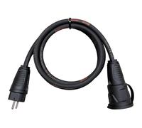 NW Powersolutions Cable alargador de Goma Schuko, 2,5 m, 3 x 2,5 mm², H07RN-F, IP54, Cable de alimentación para Obras, jardín, Industria, mercados, Exteriores