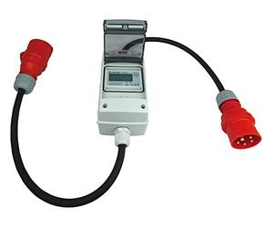 NW Powersolutions NW10108 - Contador Digital portátil (16 A, 400 V, CEE, IP44-3 Fases)