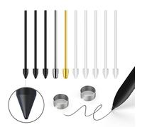 NWANTF Puntas/puntas de repuesto para Samsung Galaxy Tab S9/S9FE+/S9 Ultra/S8/S8+/S8 Ultra/S7/S7 FE/S6/S6 Lite/S22/S23/S24 Ultra S, plástico + cobre + puntas de titanio, clip + organizador