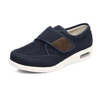 Nwarmsouth Zapatillas diabéticas Artritis Edema,Pies hinchados Zapatos Grandes obesos, Zapatos de Hombre Viejo con Empeine alto-50_Blue,Zapatos para pie diabético con Artritis Edema