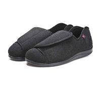 Nwarmsouth Zapatillas para rehabilitación,Pies hinchados más Zapatos deformados por Grasa, Zapatos en valgo del pulgar-44_Black,Zapatos de Terapia de Artritis Edema