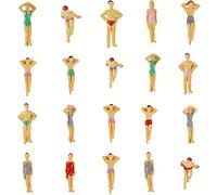 NWFashion 20pcs 1:50 escala pintado modelo playa trajes de baño personas figuras