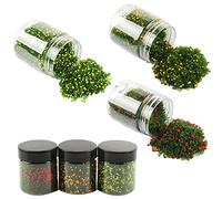 NWFashion 3 X 100 ml Vestido de árbol Flor Scatter Flock Modelo Árbol Paisaje Accesorios Materiales