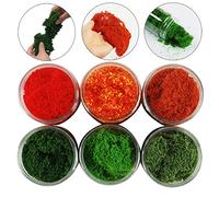 NWFashion 6 x 100 ml arbusto arbusto flor aderezo flocado modelo árbol paisaje accesorios materiales