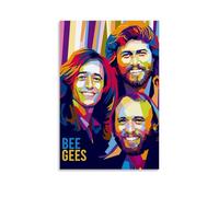 NWFWZP Bee Gees - Póster decorativo de cantantes populares de cantantes legendarios, maestros de la música, arte de pared, pintura decorativa para dormitorio, 20 x 30 cm, estilo sin marco