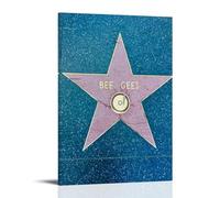 NWFWZP Bee Gees - Póster decorativo de cantantes populares de cantantes legendarios, maestros de la música, arte de pared, pintura decorativa para dormitorio, 20 x 30 cm, estilo marco