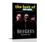 NWFWZP Bee Gees - Póster decorativo de cantantes populares de cantantes legendarios, maestros de la música, arte de pared, pintura decorativa para dormitorio, 20 x 30 cm, estilo marco