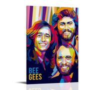 NWFWZP Bee Gees - Póster decorativo de cantantes populares de cantantes legendarios, maestros de la música, arte de pared, pintura decorativa para dormitorio, 20 x 30 cm, estilo marco