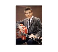 NWFWZP Eddie Cochran - Póster decorativo de cantantes populares y cantantes legendarios de los maestros de la música, arte de pared, pintura decorativa para dormitorio, 20 x 30 cm, estilo sin marco