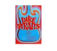 NWFWZP Póster decorativo de Dire Straits con cantantes populares de cantantes legendarios y maestros de la música, arte de pared, pintura decorativa para dormitorio, 30 x 45 cm, estilo sin marco