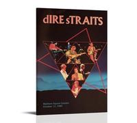 NWFWZP Póster decorativo de Dire Straits con cantantes populares de cantantes legendarios y maestros de la música, arte de pared, pintura decorativa para dormitorio, 40 x 60 cm, estilo marco