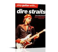 NWFWZP Póster decorativo de Dire Straits con cantantes populares de cantantes legendarios y maestros de la música, arte de pared, pintura decorativa para dormitorio, 20 x 30 cm, estilo marco